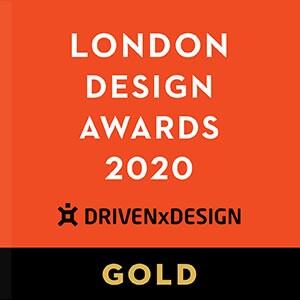 Logo for drivenxdesign award programs, London Design Awards 2020