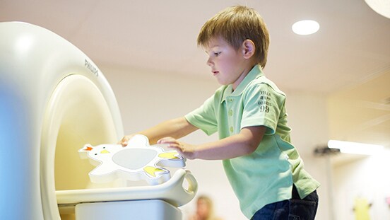 MRI patient experience motion kitten scanner