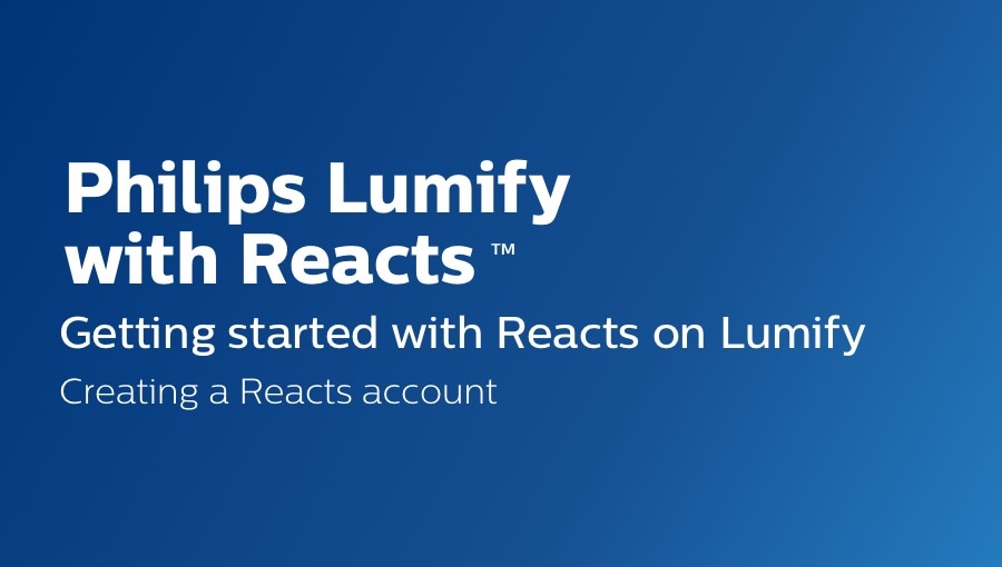 creating a reacts account