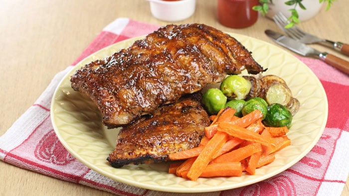 American BBQ Ribs with Honey