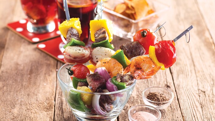 Assorted Meat & Vegetables Skewers