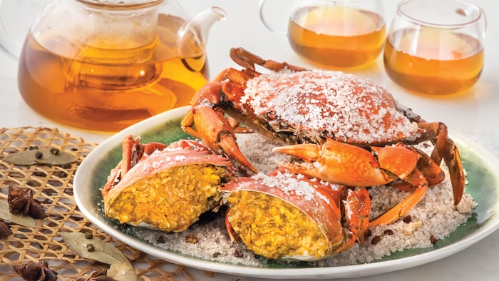 Virgin Crabs Baked In Salt