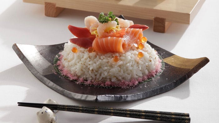 Assorted Sashimi Rice