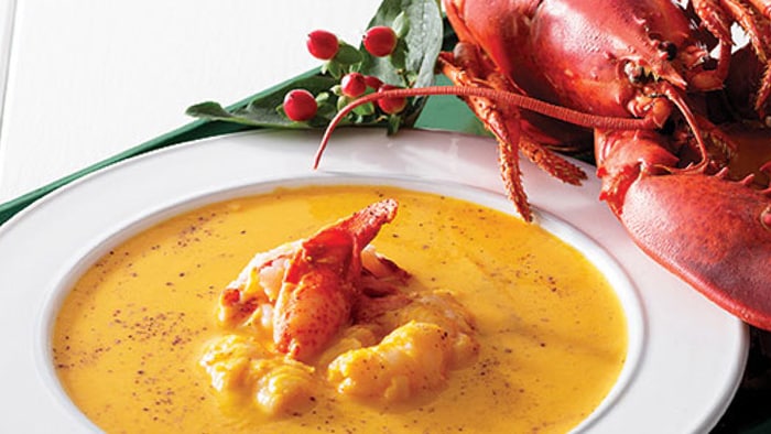 Lobster Pumpkin Cream Soup