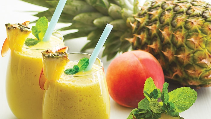 Peach and Pineapple Smoothie