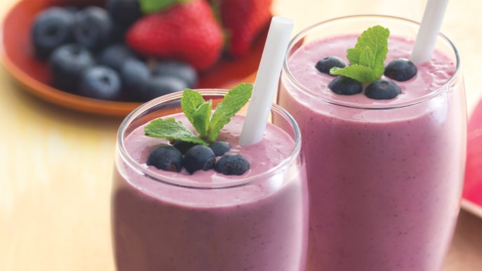 Strawberry and Blueberry Smoothie