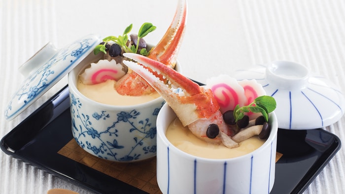 Japanese Steamed Egg with Crab Stick