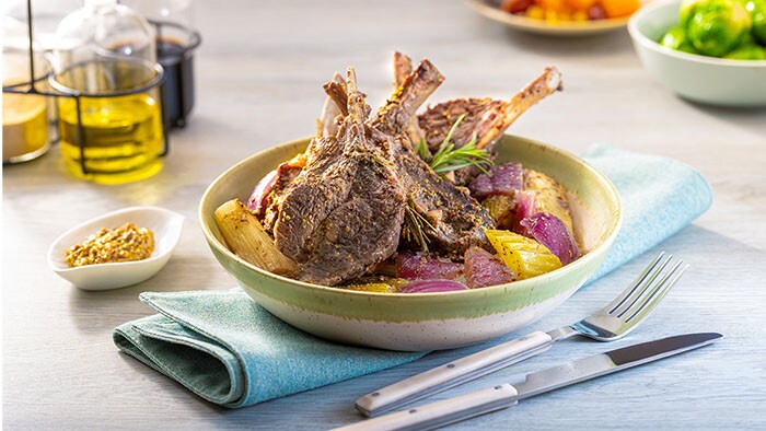 Beer Braised Lamb Shoulder Chops