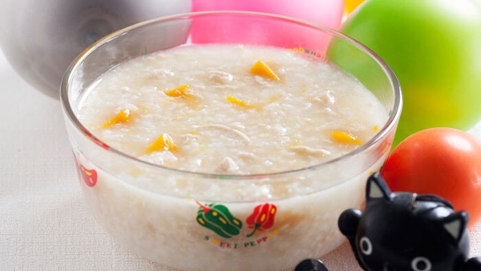 Minced Pork Congee with Pumpkin