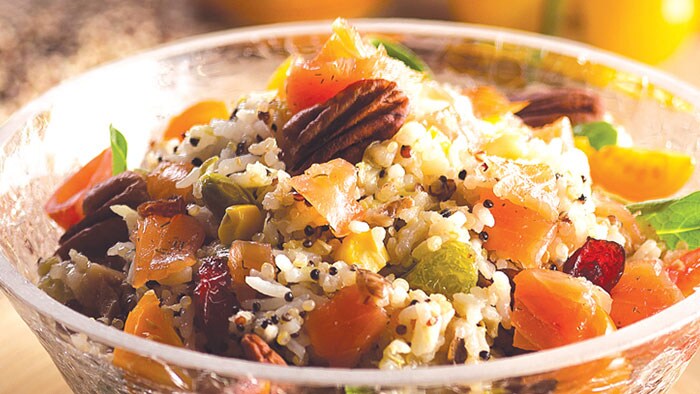 Quinoa rice with corn and vegetables