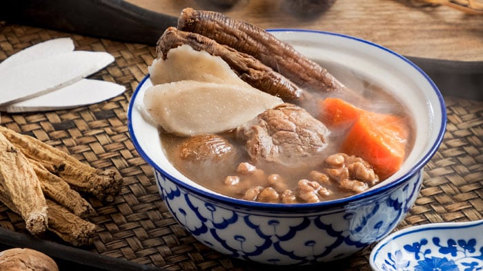 Chinese Yam with Dang Shen Soup