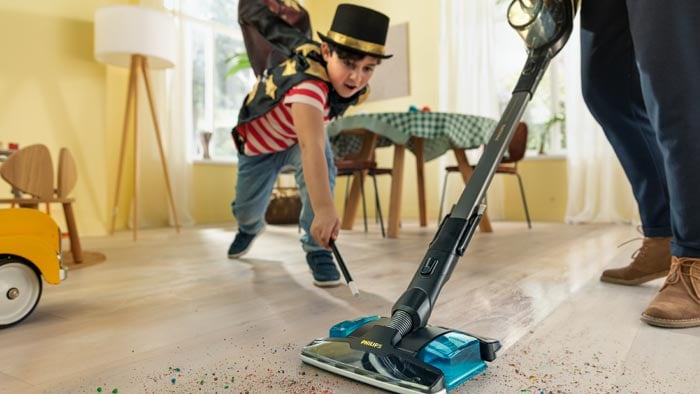 Philips Aqua Plus 3-in-1 Cordless Vacuum with Wipe