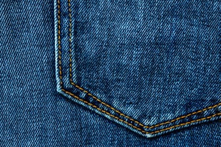 Blue denim jeans
