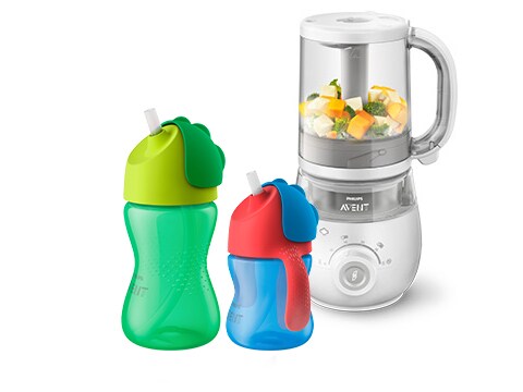 Growing up baby products : toddler feeding drinking and food maker 