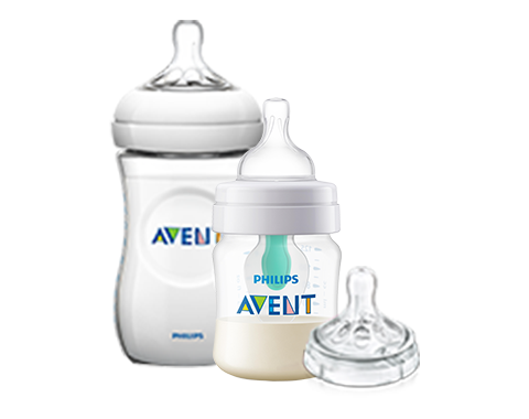 Philips Avent 奶瓶系列：防絞痛及 Natural 奶瓶及奶嘴