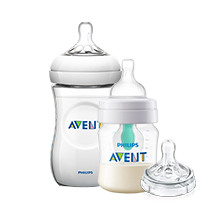 Range of Philips Avent Bottle Natural with Nipples