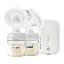 Comfort Double electric breast pump and nipples Philips Avent