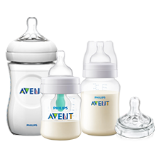 Range of Philips Avent Bottle Natural with Nipples
